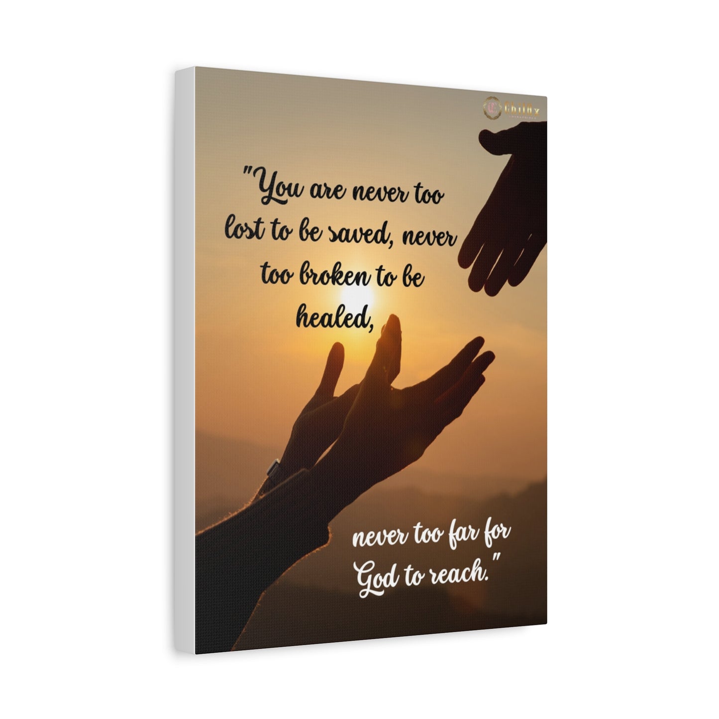 Never Too Lost To Be Saved - Matte Canvas, Stretched, 1.25"