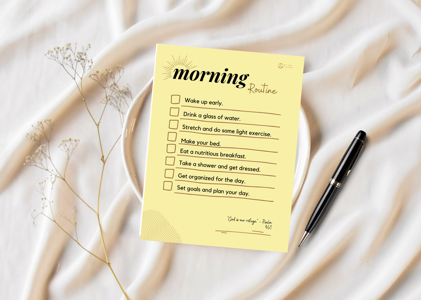 Morning Routine Checklist