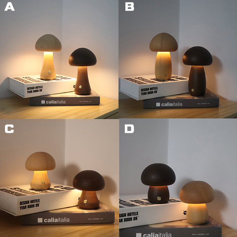 Mushroom LED Night Light With Touch Switch